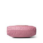 Light Pink Calfskin Quilted 22 Hobo Bag Small - Image 8