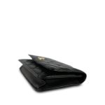 Black Lambskin Quilted Coco Charms Wallet on Chain WOC Light Gold Hardware - Image 11