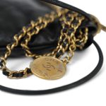 Black Caviar Quilted Mini 22 Bag Black/Aged Gold Hardware - Image 11