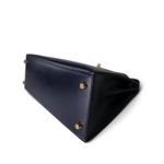 Kelly Sellier 28 Navy Box Calfskin Gold Plated (Z) Stamp - Image 5