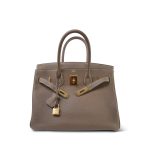 Birkin 30 Etoupe Togo Gold Plated A Stamp - Image 4