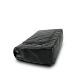 Black Lambskin Quilted Full Flap Medium CC Bag Gold Hardware - Image 15