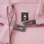 Birkin 25 Rose Sakura Swift Palladium Plated D Stamp - Image 14