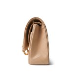 Beige Clair Caviar Quilted Classic Flap Medium Gold Hardware - Image 7