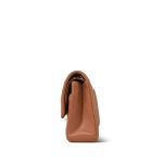 22S Caramel Lambskin Quilted Medium Classic Flap LGHW - Image 2