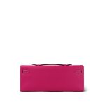 Kelly Cut Clutch Rose Tyrien Epsom Palladium Plated Q Square Stamp - Image 6