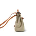 Herbag Zip 31 Natural Vache Hunter And Beton Toile Palladium Plated U Stamp - Image 10