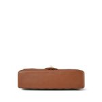 22S Caramel Lambskin Quilted Medium Classic Flap LGHW - Image 9