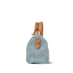 Sky Blue Denim Monogram Nano Speedy - Image 5
