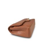 22S Caramel Lambskin Quilted Medium Classic Flap LGHW - Image 5