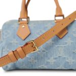Sky Blue Denim Monogram Nano Speedy - Image 8