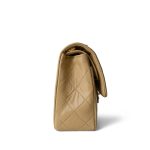 Vintage Beige Lambskin Quilted Classic Flap Small GHW - Image 4