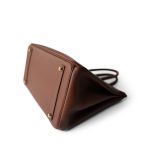 Birkin 35 Brown Ardennes Leather Gold Plated [A] Stamp - Image 6