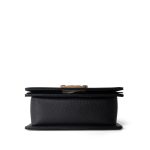 Black Caviar Quilted Small Boy Bag Aged Gold Hardware - Image 4