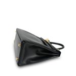 Kelly 28 Black Box Calfskin Retourne Gold Plated D Square Stamp - Image 13