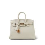 Birkin 25 Beton Togo Rose Gold Plated D Stamp