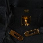 Birkin 30 Noir Togo Gold Plated A Stamp - Image 7