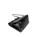 Mini Kelly Sellier Black Box Calfskin Gold Plated (Q) Stamp - Image 15