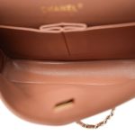 22S Caramel Lambskin Quilted Medium Classic Flap LGHW - Image 13