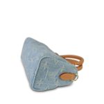 Sky Blue Denim Monogram Nano Speedy - Image 15