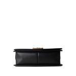Black Calfskin Quilted Old Medium Boy Bag Aged Gold Hardware - Image 6