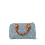 Sky Blue Denim Monogram Nano Speedy - Image 17