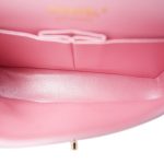 19S Iridescent Pink Caviar Quilted Small Classic Flap with LGHW - Image 11