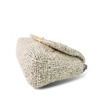 21S Ecru Black & White Tweed Quilted Small 19 Flap Mixed Hardware - Image 8