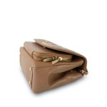 22B Beige Caviar Quilted Business Affinity Medium Flap Light Gold Hardware - Image 8