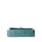 Turquoise Python Medium Classic Double Flap - Image 5