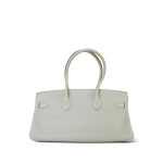 Shoulder Birkin 42 Gris Perle Clemence Palladium Plated [O] Stamp - Image 9