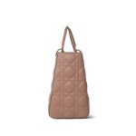Blush/ Nude Lambskin Cannage Lady Dior Medium Light Gold Hardware - Image 4