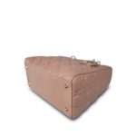 Blush/ Nude Lambskin Cannage Lady Dior Medium Light Gold Hardware - Image 7