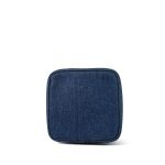 Blue Denim Quilted Timeless Vanity Case Gold Hardware - Image 8