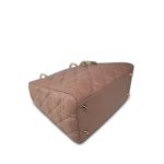 Blush/ Nude Lambskin Cannage Lady Dior Medium Light Gold Hardware - Image 3