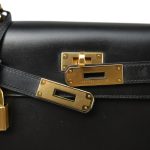 Vintage Kelly Sellier 28 Black Box Calfskin Gold Plated (Y) Stamp - Image 12