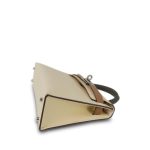 Mini Kelly Sellier II Tri-Color Horseshoe (HSS) Nata/Gris Meyer/Chai Epsom Palladium Plated U Stamp - Image 15