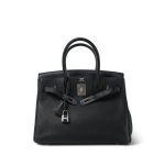 Birkin 30 Black Togo Palladium Plated A Stamp - Image 6