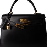 Kelly Sellier 28 Black Box Calfskin Gold Plated (V) Stamp - Image 13