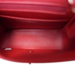 Red Lambskin Quilted Mini Square Flap SHW - Image 11