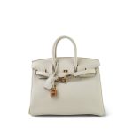 Birkin 25 Beton Togo Rose Gold Plated D Stamp - Image 3