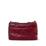 20A Red Lambskin Quilted 19 Flap Small Mixed Hardware - Image 10