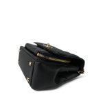 Black Caviar Quilted Business Affinity Flap Light Gold Hardware - Image 6