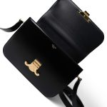 Celine Triomph Black Shiny Calfskin Medium Bag - Image 11