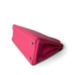 Kelly 28 Rose Tyrien (Candy Color) Epsom Palladium Hardware [O] Stamp - Image 13