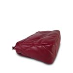 20A Red Lambskin Quilted 19 Flap Small Mixed Hardware - Image 6