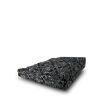 22K Black Ecru Tweed Quilted 22 Hobo Bag Medium Aged Gold Hardware - Image 14