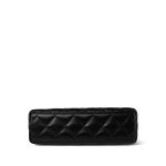 24A Black Shiny Aged Calfskin Quilted Nano Kelly Shopper Aged Gold Hardware - Image 5