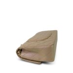 21S Iridescent Dark Beige Classic Flap Medium LGHW - Image 9