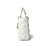 White Lambskin Cannage Lady Dior Small - Image 5